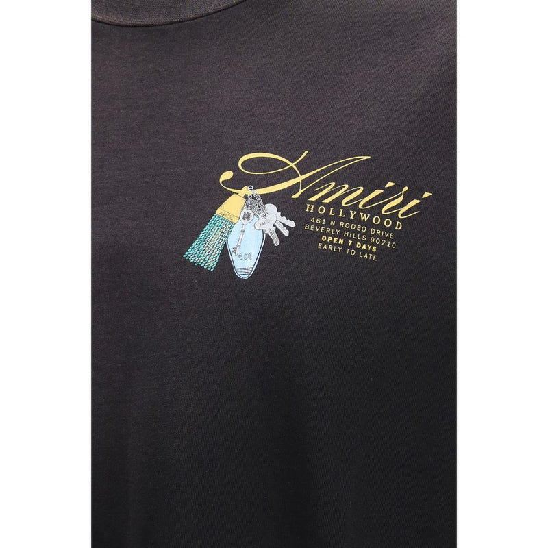Amiri Chateau Keys Black Cotton T-Shirt