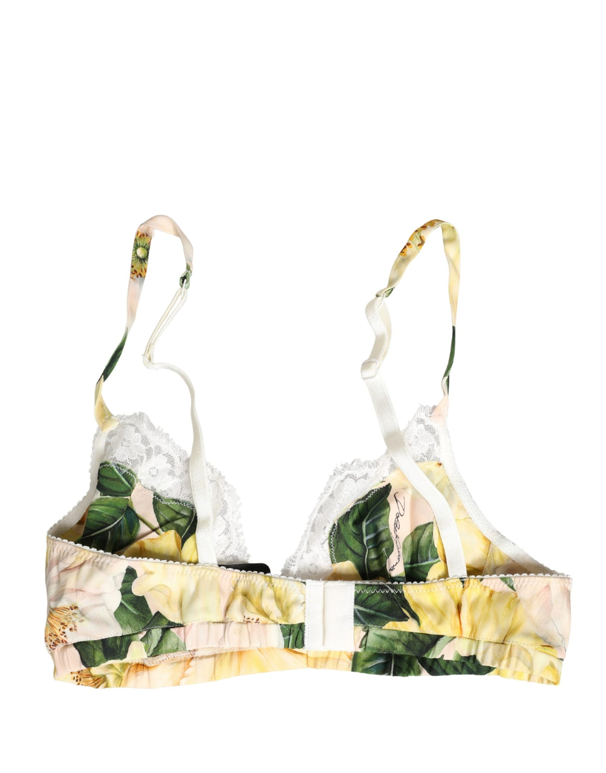 Dolce & Gabbana Multicolor Floral Print Soft Cup Bra