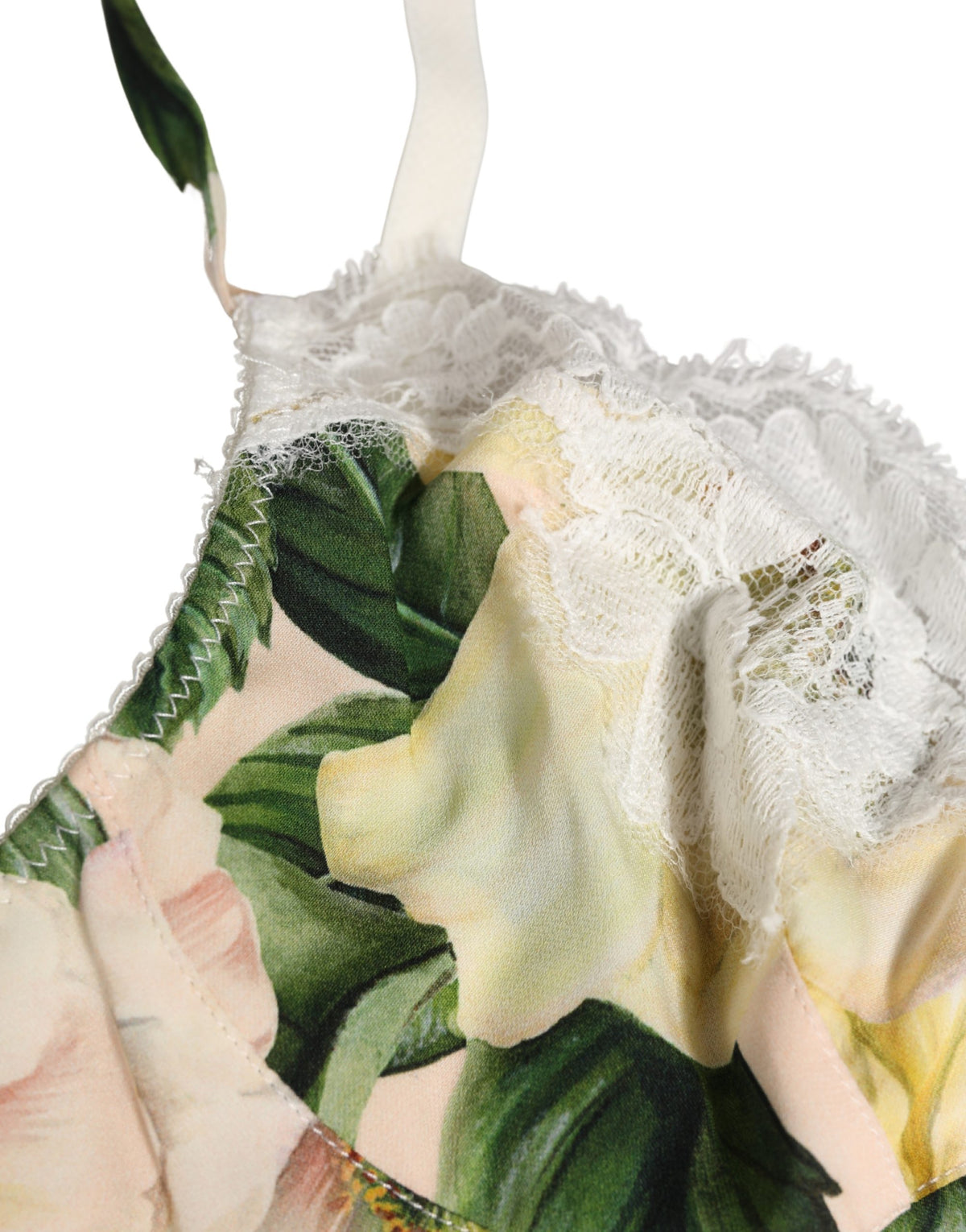 Dolce & Gabbana Multicolor Floral Print Soft Cup Bra