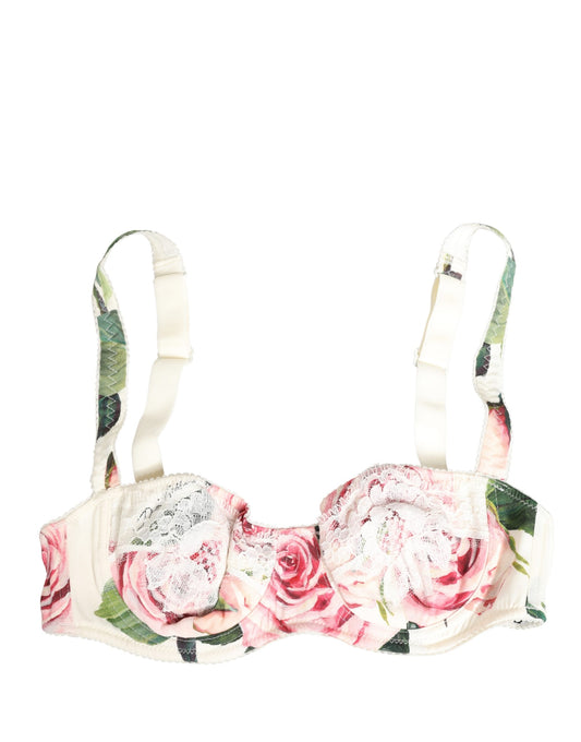 Dolce & Gabbana Multicolor Floral Semi-Pad Underwire Bra