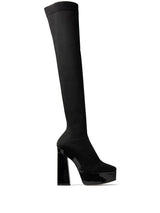 Jimmy Choo Black Fabric Over The Knee Boots for Women