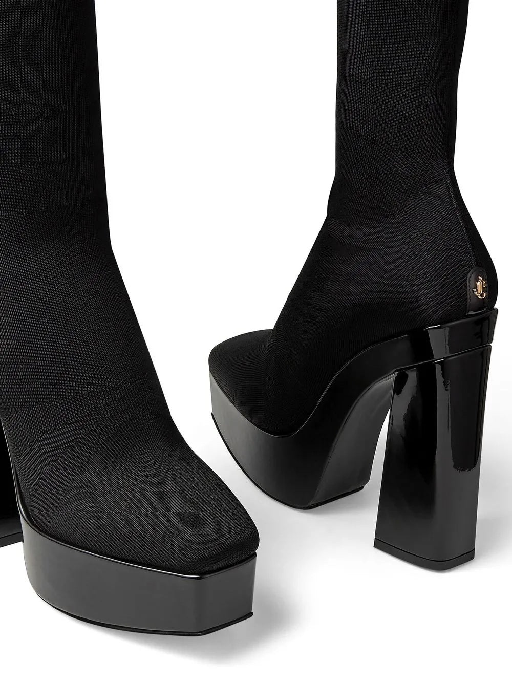 Jimmy Choo Black Fabric Over The Knee Boots for Women