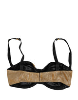 Dolce & Gabbana Gold Semi-Pad Underwire Balconette Bra