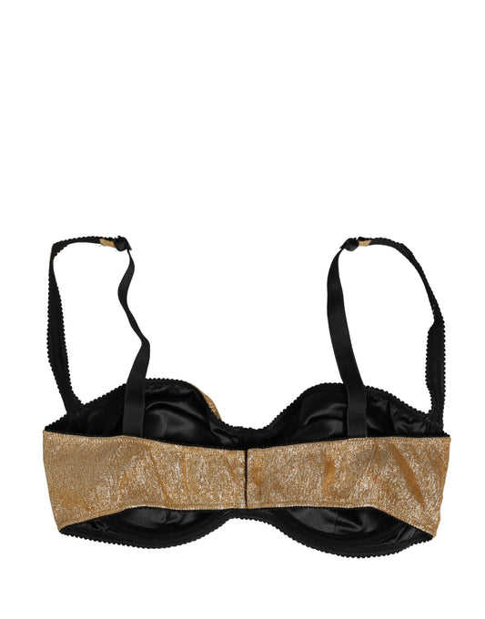 Dolce & Gabbana Gold Semi-Pad Underwire Balconette Bra