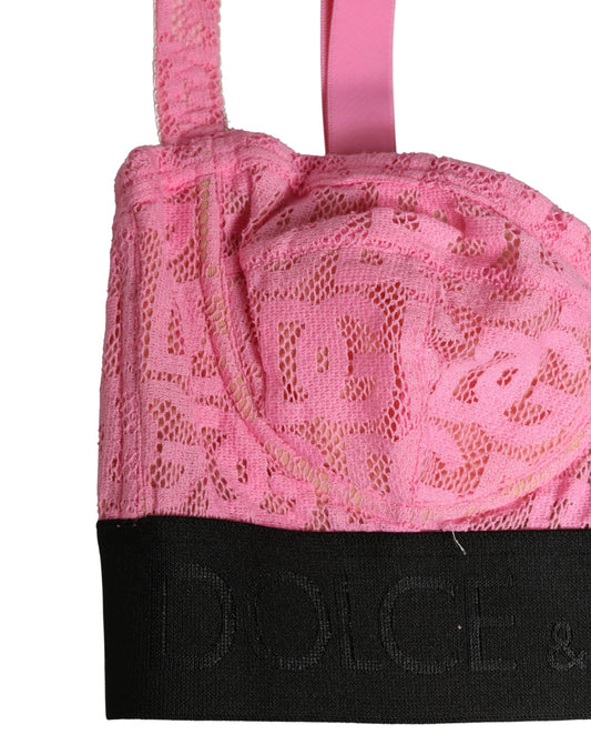 Dolce & Gabbana Pink Semi-Pad Underwire Balconette Bra