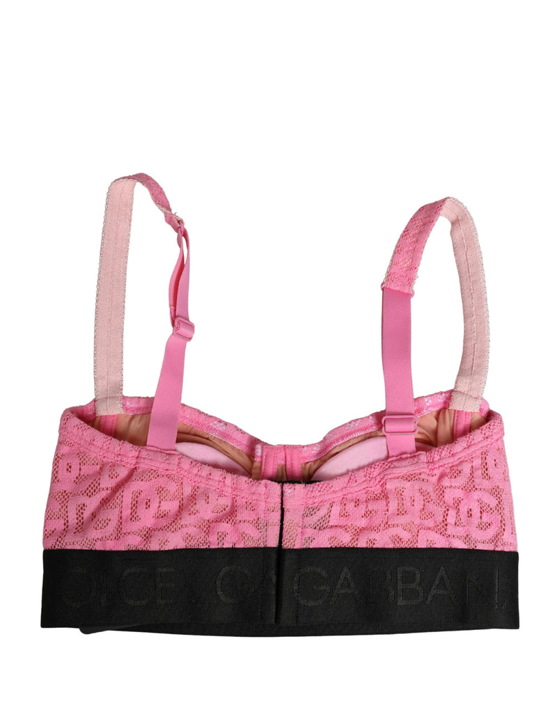 Dolce & Gabbana Pink Semi-Pad Underwire Balconette Bra