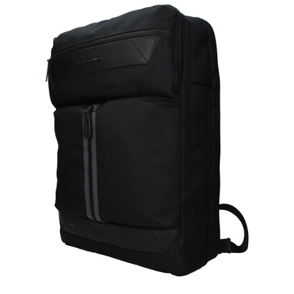 Piquadro Zwarte Stoffen Rugzak