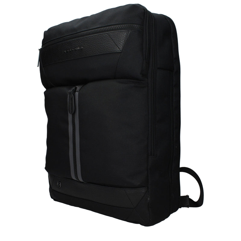 Piquadro Black Fabric Backpack CA5525W109N