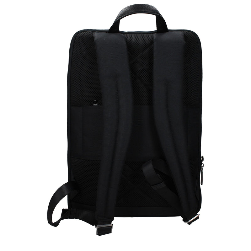 Piquadro Black Fabric Backpack CA5525W109N
