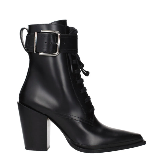 Jimmy Choo Black Leather Ankle Boots for Women