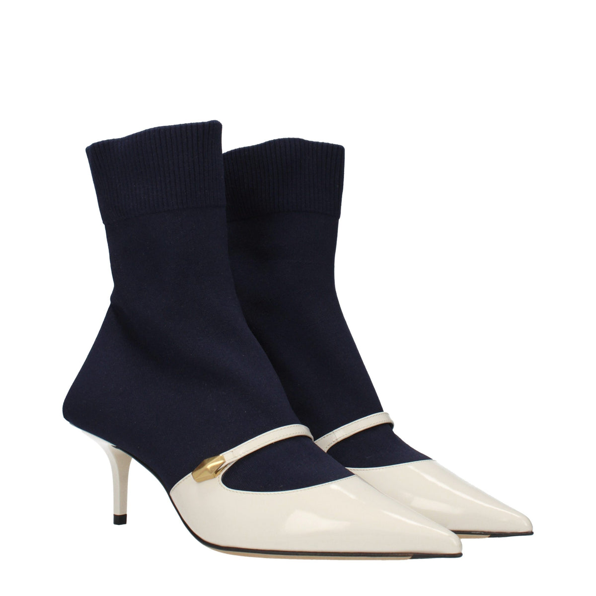 Jimmy Choo Carolyn Blue Fabric Ankle Boots for Women