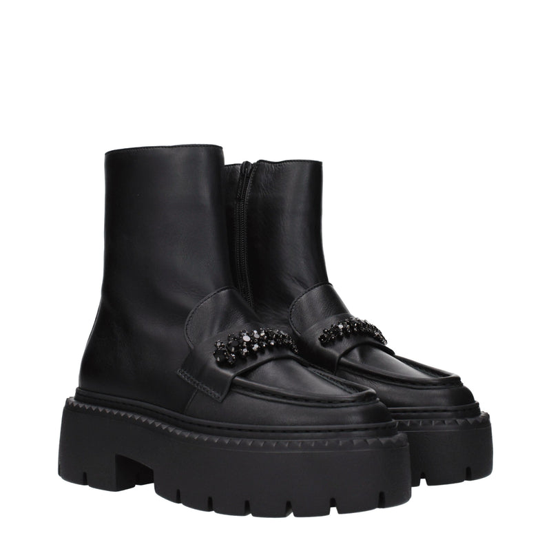 Jimmy Choo Bryer Black Leather Ankle Boots for Women
