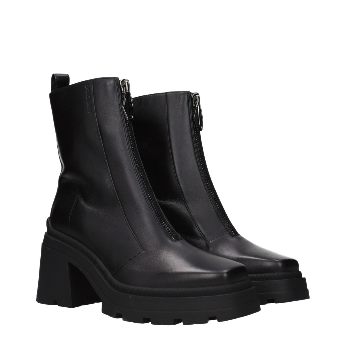 Jimmy Choo Eugenie Black Leather Ankle Boots for Women
