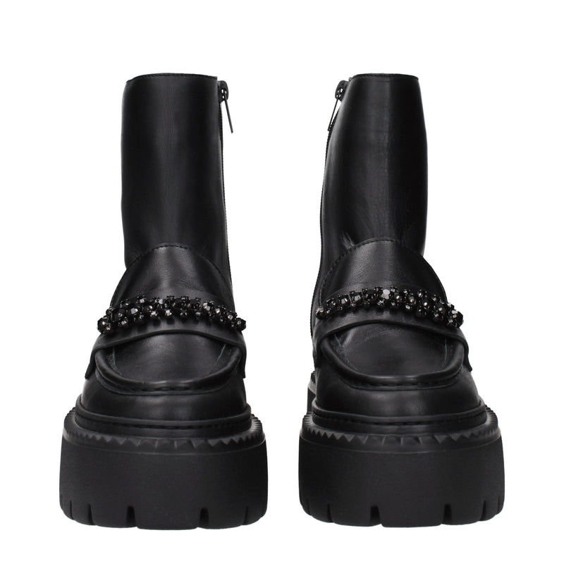 Jimmy Choo Bryer Black Leather Ankle Boots for Women
