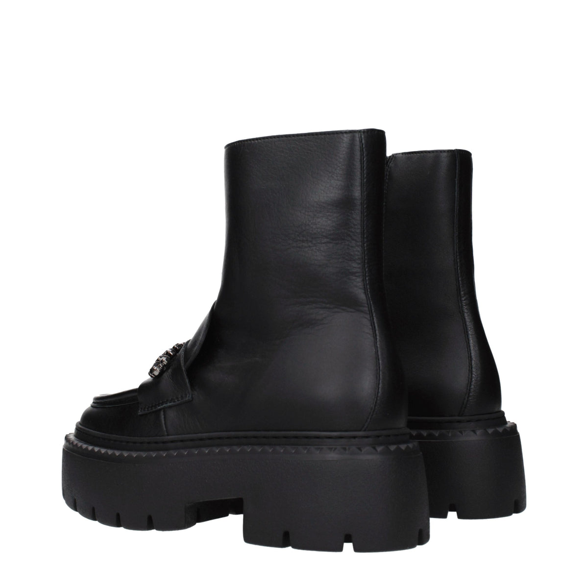 Jimmy Choo Bryer Black Leather Ankle Boots for Women