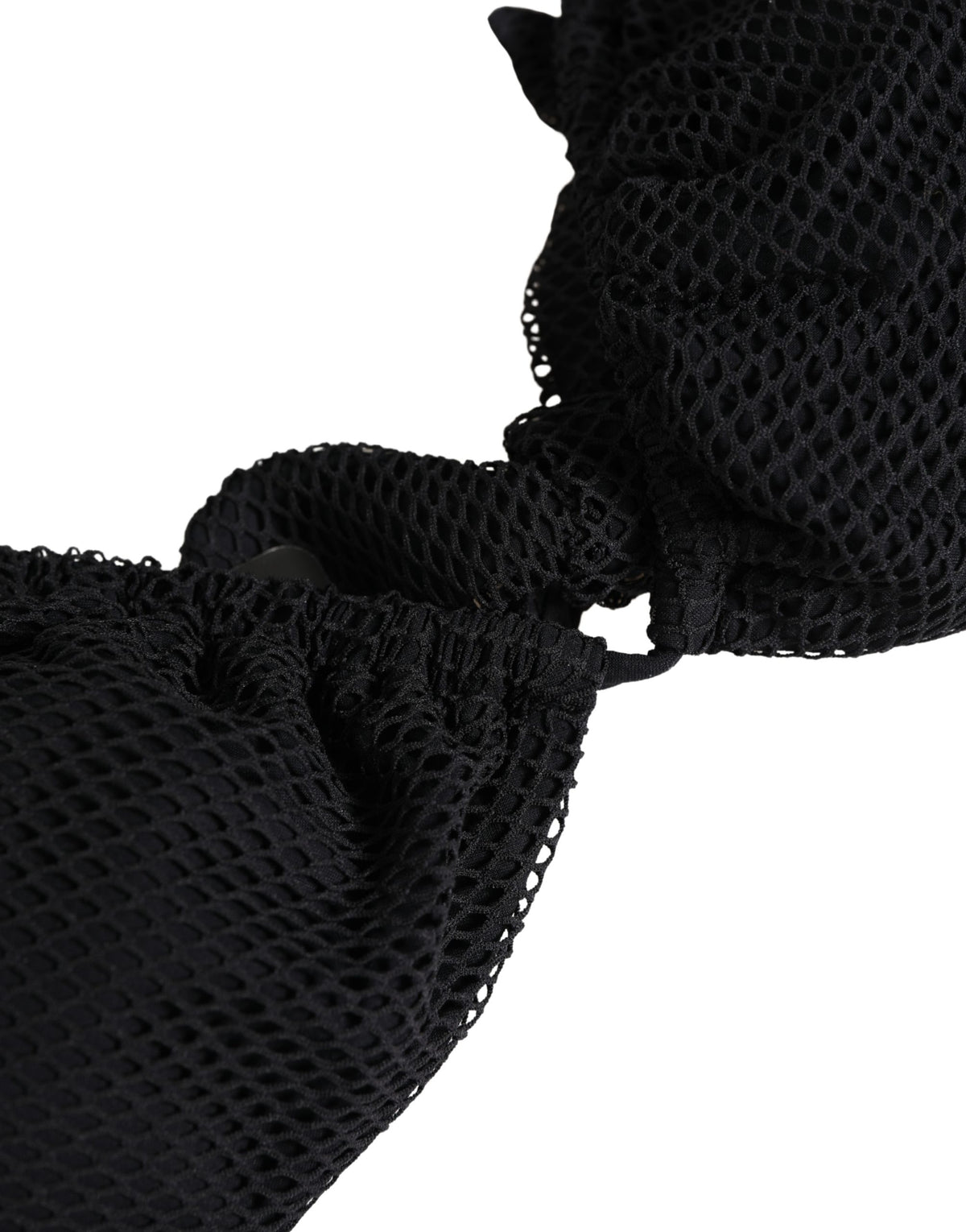 Dolce & Gabbana Black Padded Triangle Halter Bikini Top