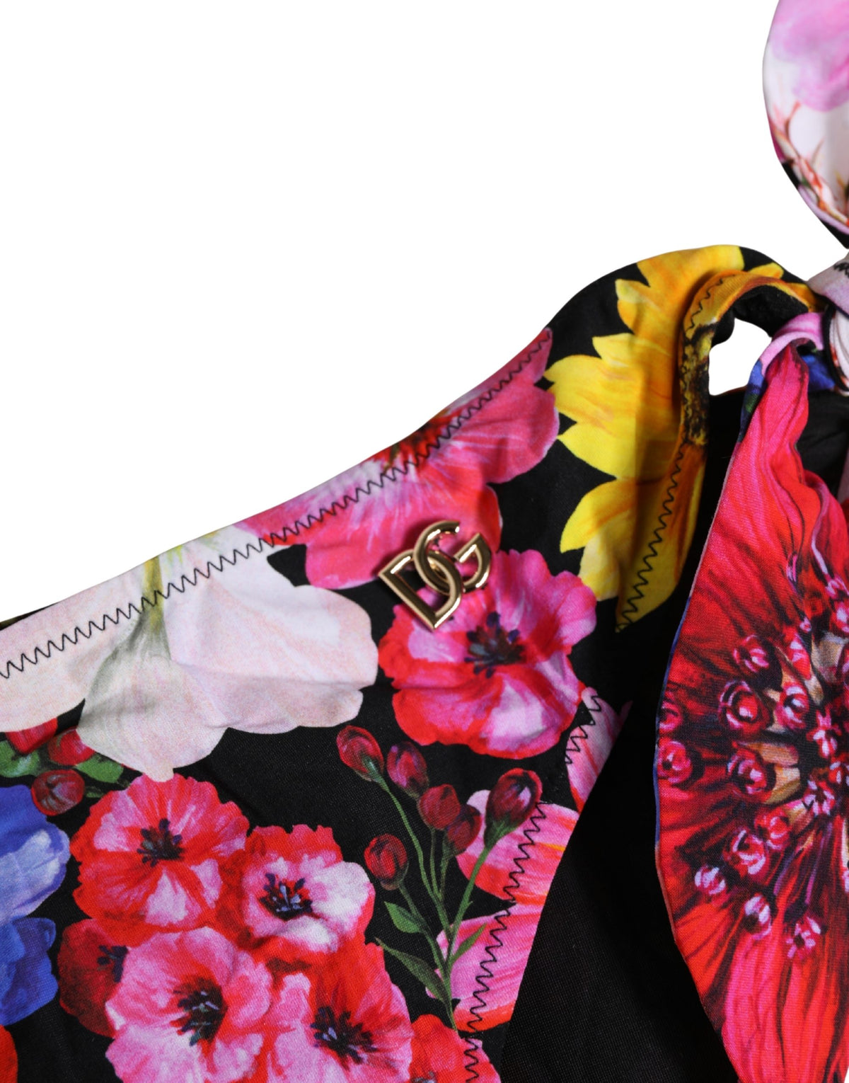 Dolce & Gabbana Black Floral Print Bikini Bottom for Women