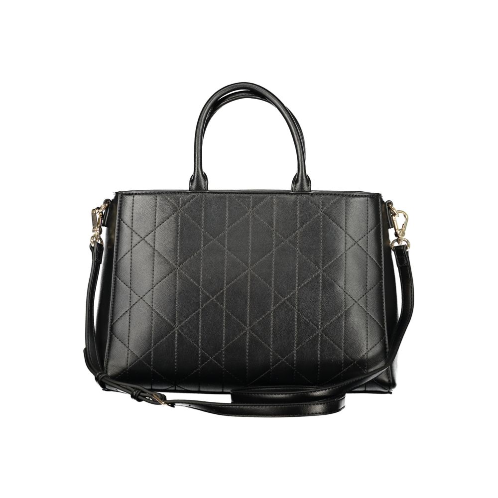 Mario Valentino Black Polyurethane Women's Handbag
