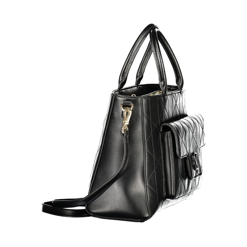 Mario Valentino Black Polyurethane Women's Handbag