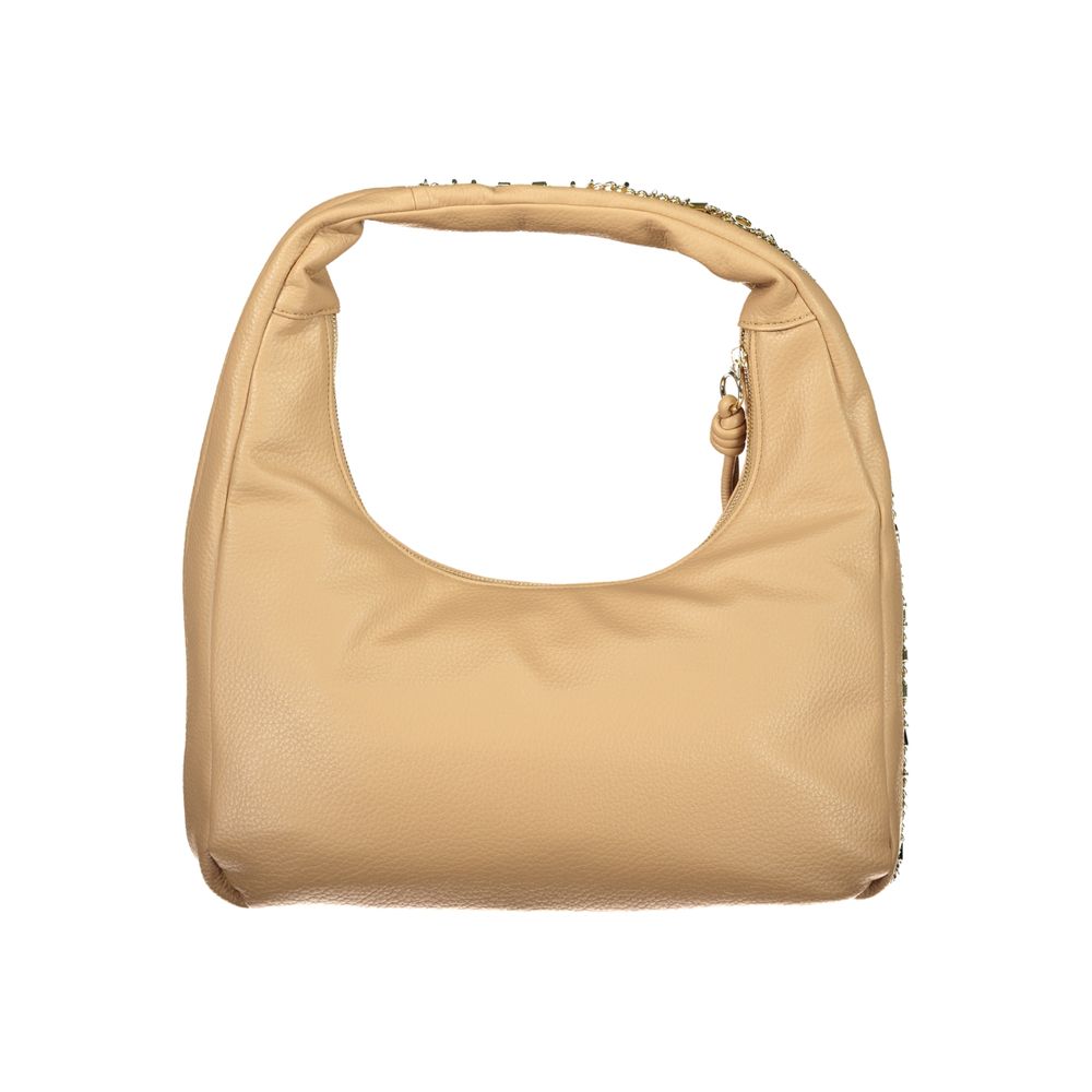 Mario Valentino Beige Polyurethane Women's Shoulder Bag