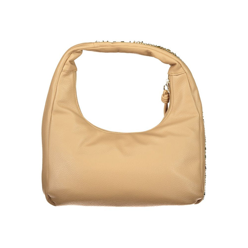 Mario Valentino Beige Polyurethane Women's Shoulder Bag