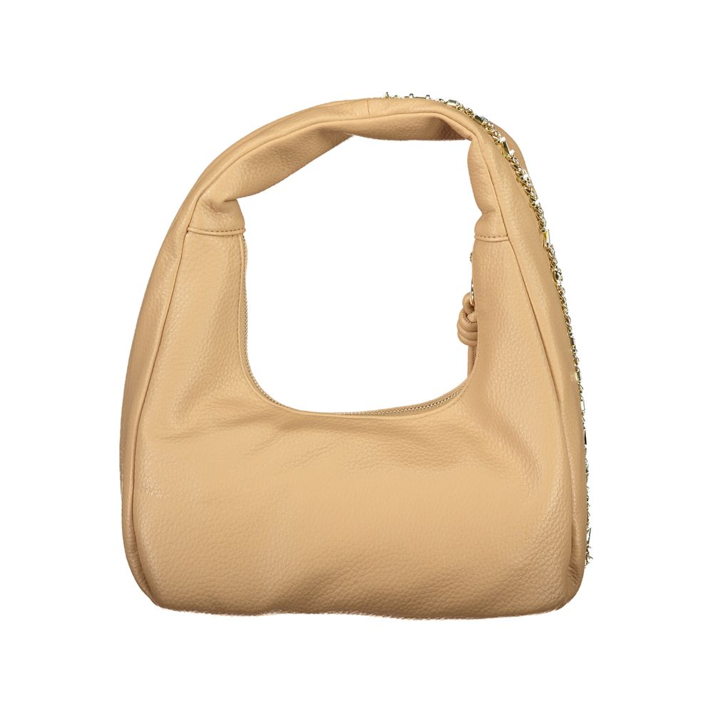 Mario Valentino Beige Polyurethane Shoulder Bag for Women