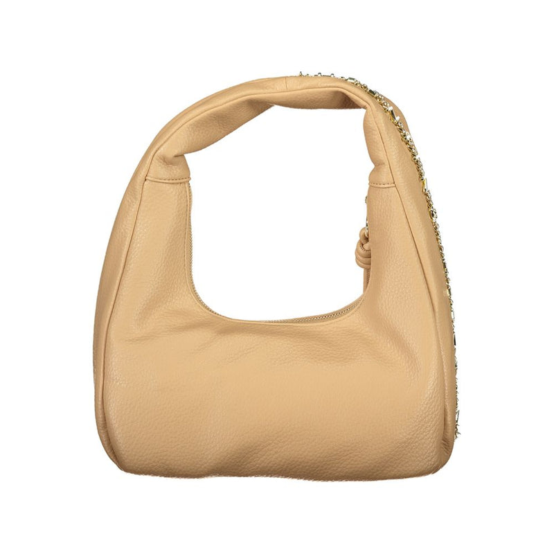 Mario Valentino Beige Polyurethane Shoulder Bag for Women