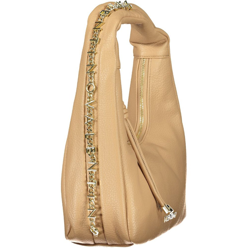 Mario Valentino Beige Polyurethane Shoulder Bag for Women
