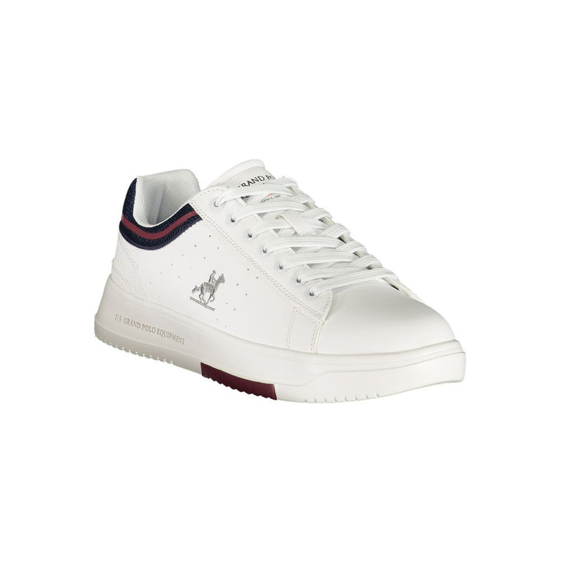 U.S. Grand White Polyurethane Men's Sneaker - Trendy Athletic Footwear