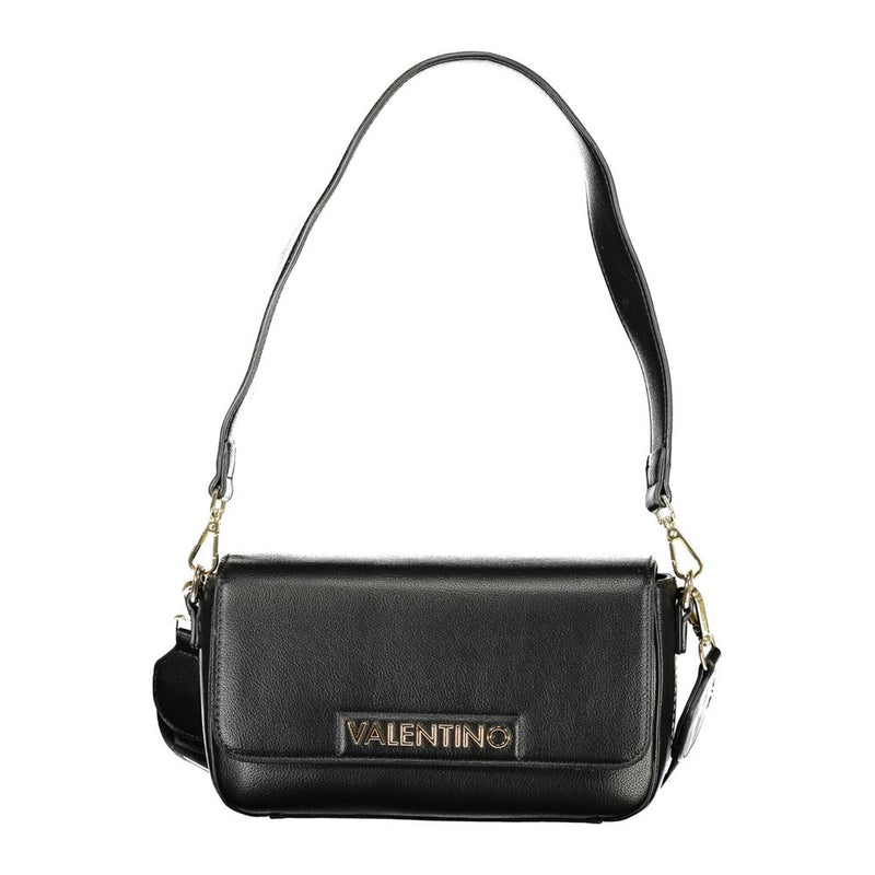 Mario Valentino Nero Poliuretano Sac à Main avec Bandoulière Ajustable