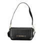 Mario Valentino Nero Poliuretano Women Bag with Adjustable Shoulder Strap
