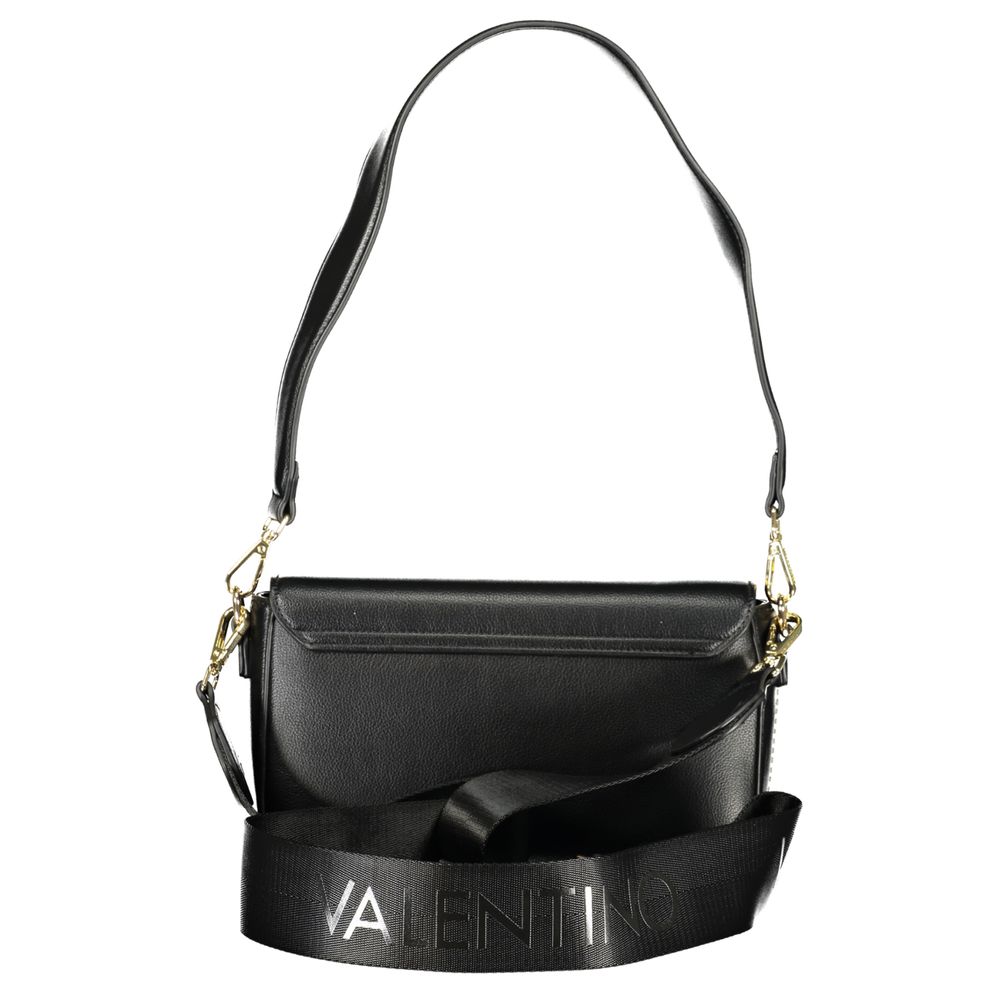 Mario Valentino Nero Poliuretano Sac à Main avec Bandoulière Ajustable