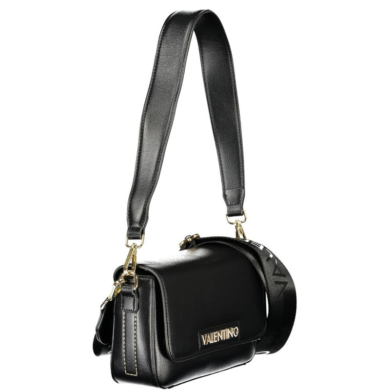 Mario Valentino Nero Poliuretano Sac à Main avec Bandoulière Ajustable