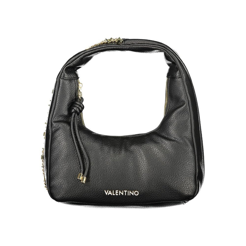 Mario Valentino Black Polyurethane Women's Shoulder Bag