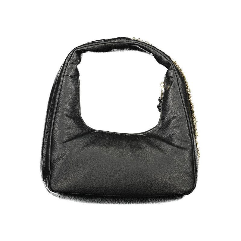 Mario Valentino Black Polyurethane Women's Shoulder Bag