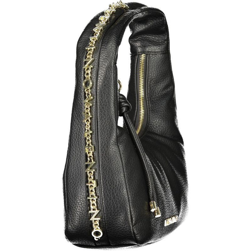 Mario Valentino Black Polyurethane Women's Shoulder Bag