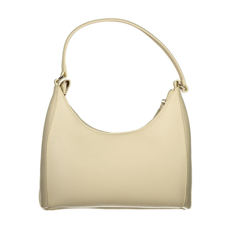 Mario Valentino Beige Handbag with Adjustable Strap