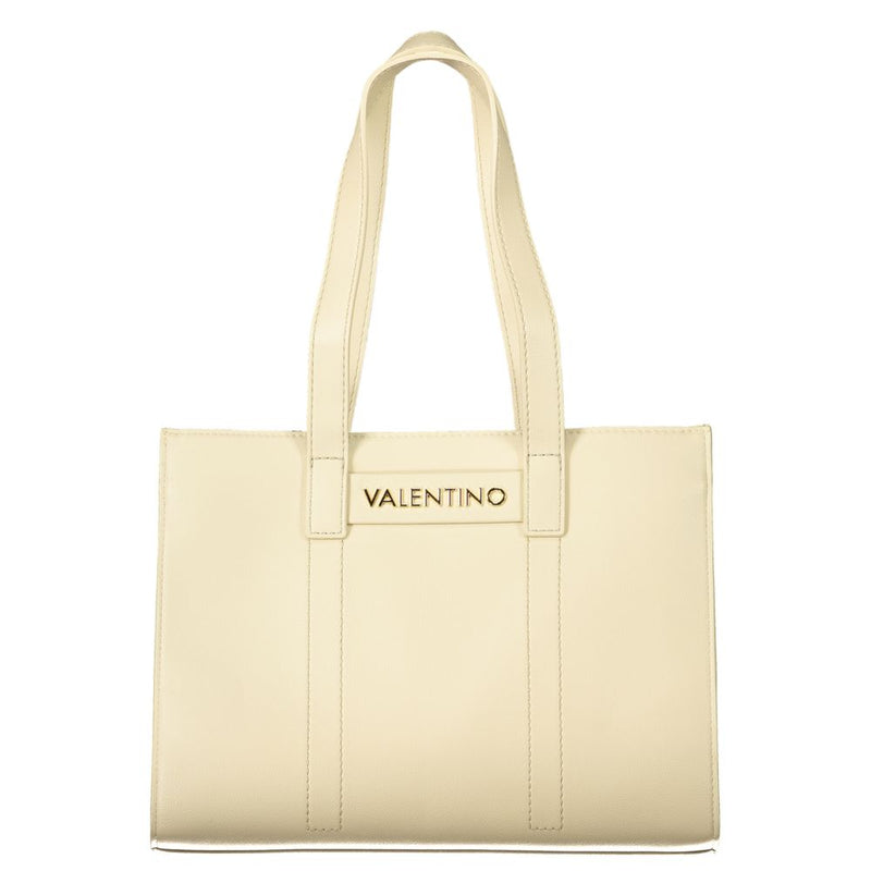 Mario Valentino Beige Polyurethane Women's Shoulder Bag