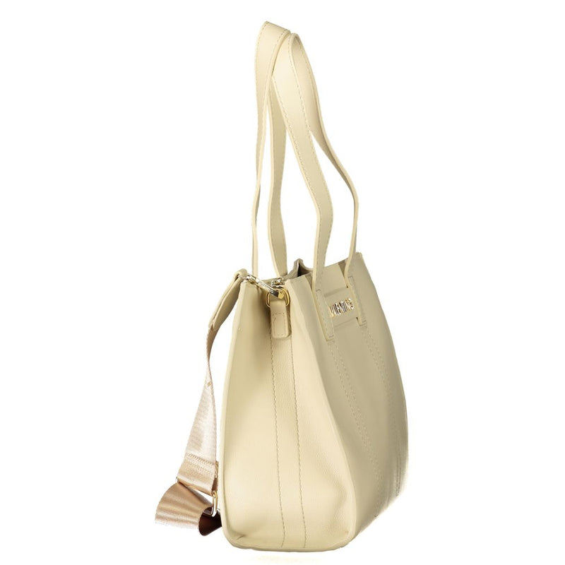 Mario Valentino Beige Polyurethane Women's Shoulder Bag