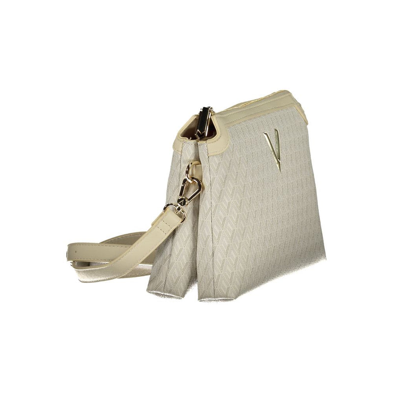 Mario Valentino Beige Handbag with Adjustable Strap
