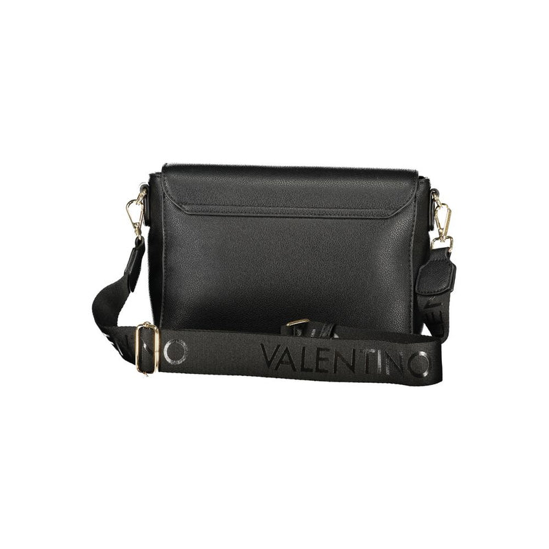 Mario Valentino Nero Poliuretano Double Shoulder Bag