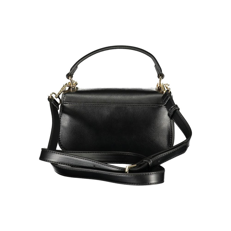 Mario Valentino Black Polyurethane Women's Handbag