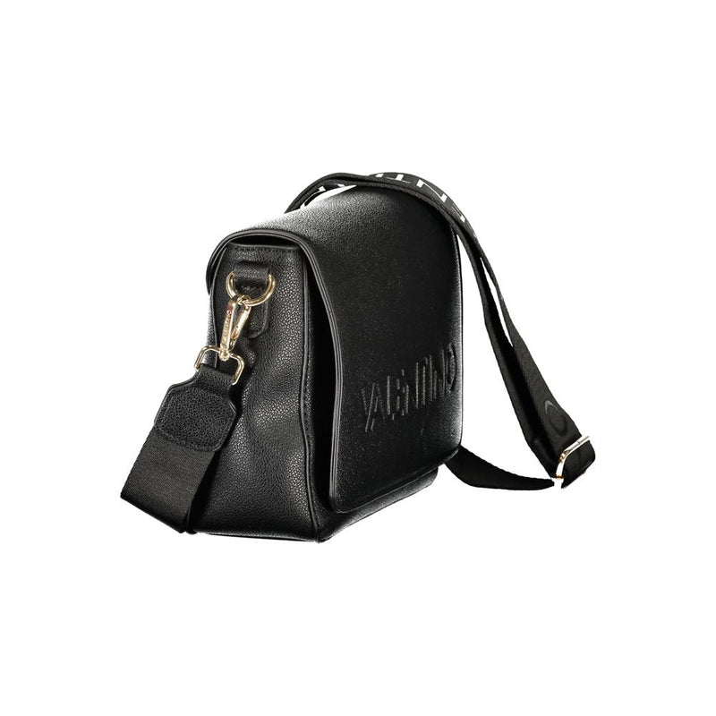 Mario Valentino Nero Poliuretano Double Shoulder Bag
