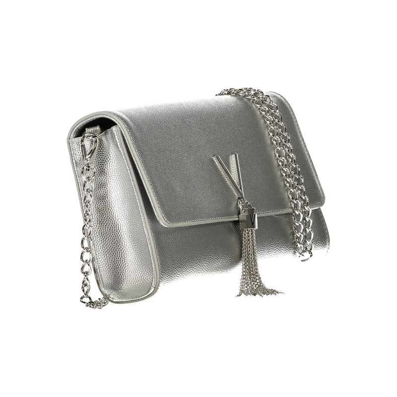 Mario Valentino Silver Polyurethane Handbag for Women