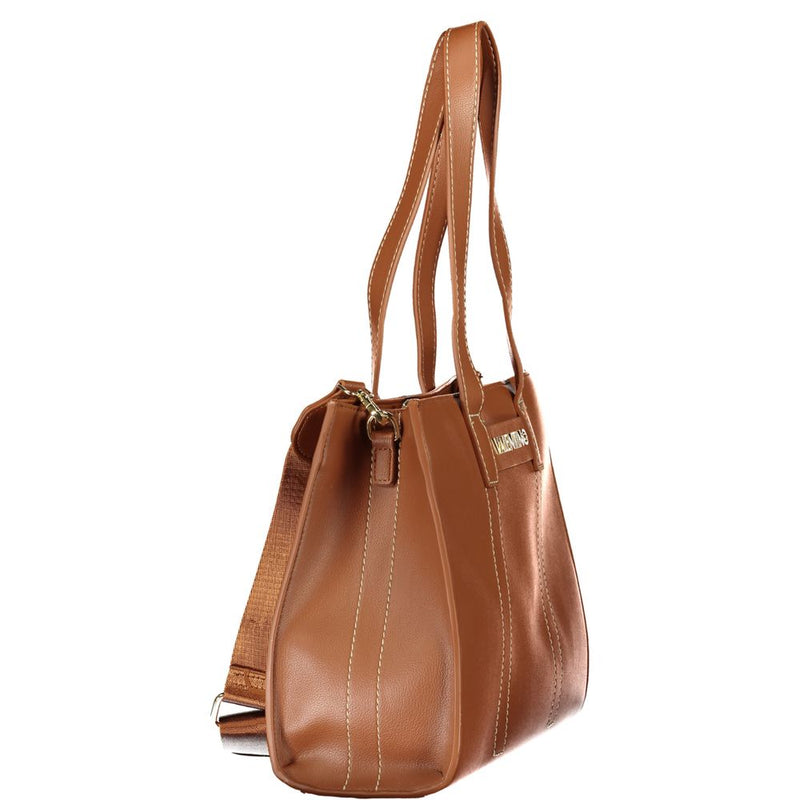 Mario Valentino Brown Polyurethane Women's Handbag
