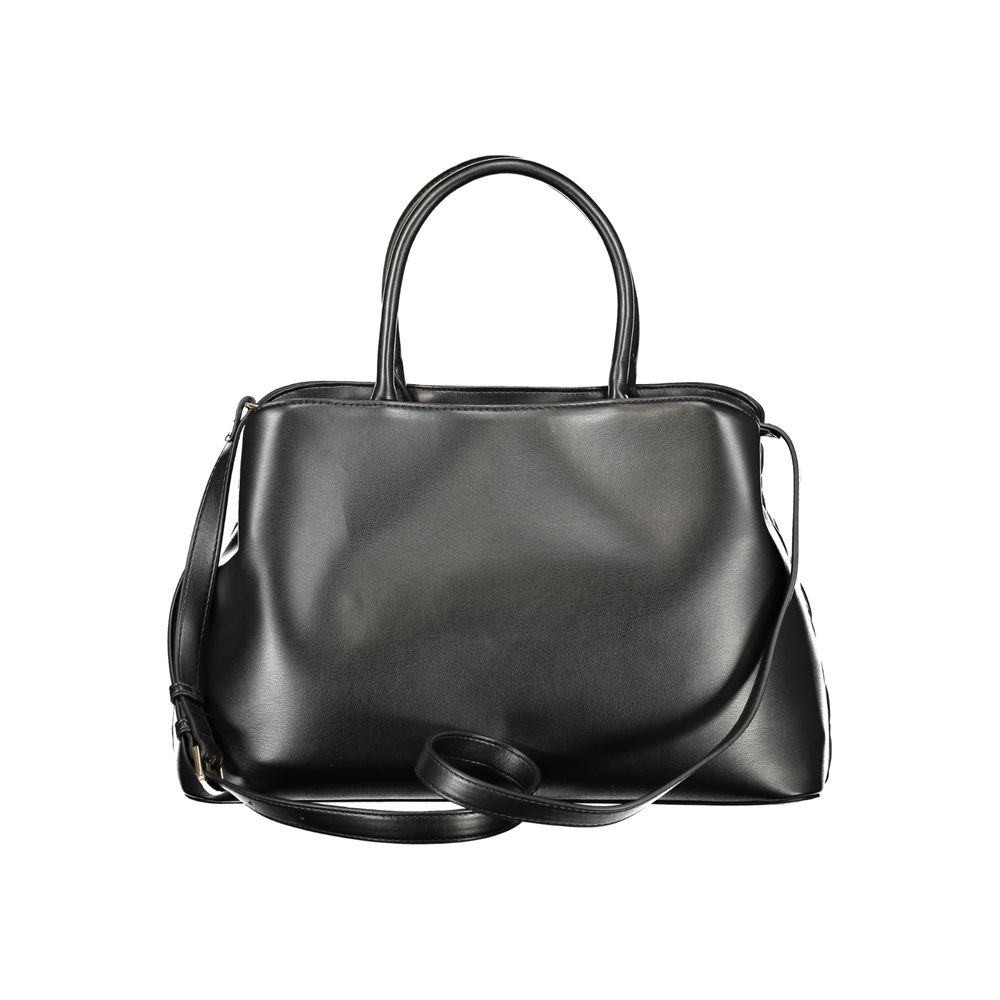 Mario Valentino Black Polyurethane Women's Handbag