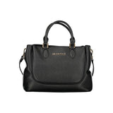 Mario Valentino Black Polyethylene Handbag with Adjustable Strap