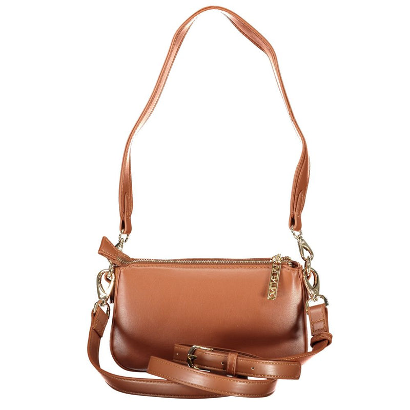 Mario Valentino Brown Polyurethane Women's Handbag