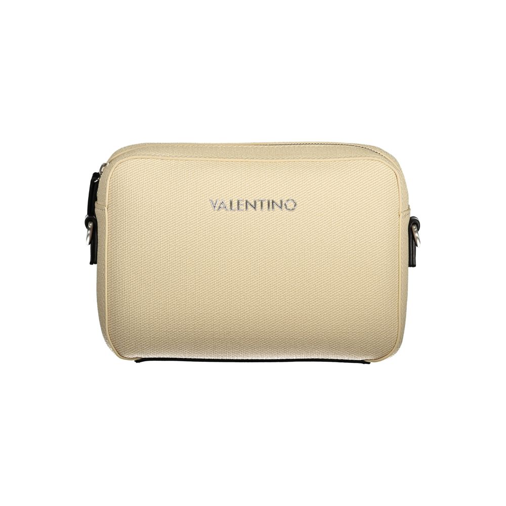 Mario Valentino Beige Polyurethane Women's Double Shoulder Bag