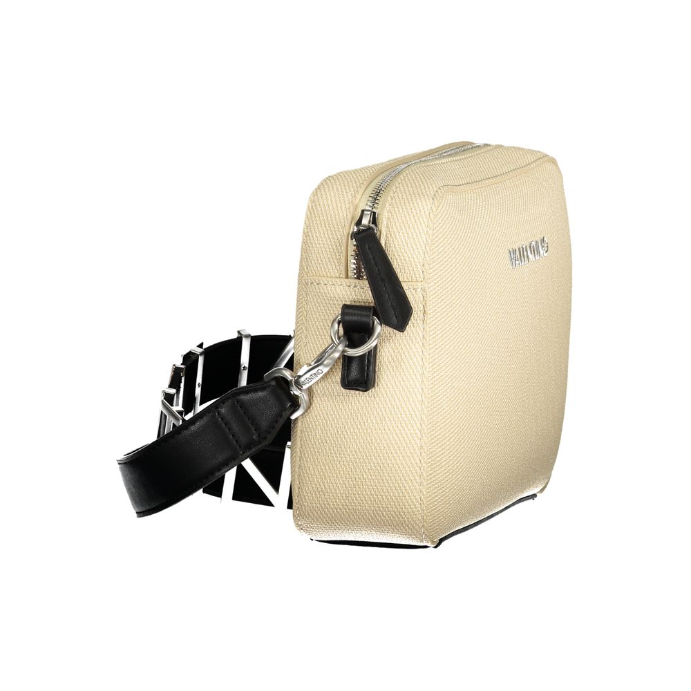 Mario Valentino Beige Polyurethane Women's Double Shoulder Bag